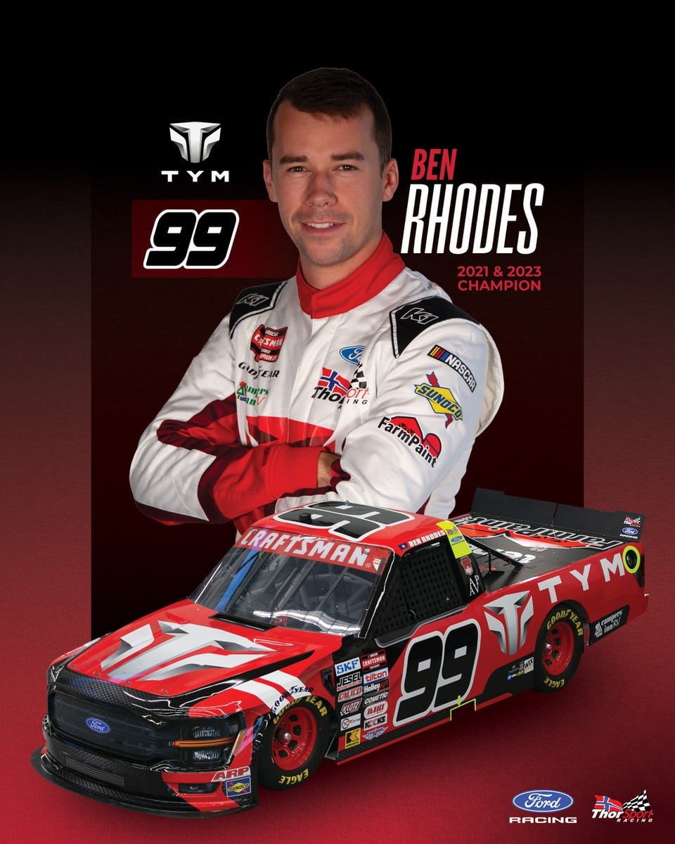 TYM NORTH AMERICA PARTNERS WITH THORSPORT RACING AND BEN RHODES IN 2026