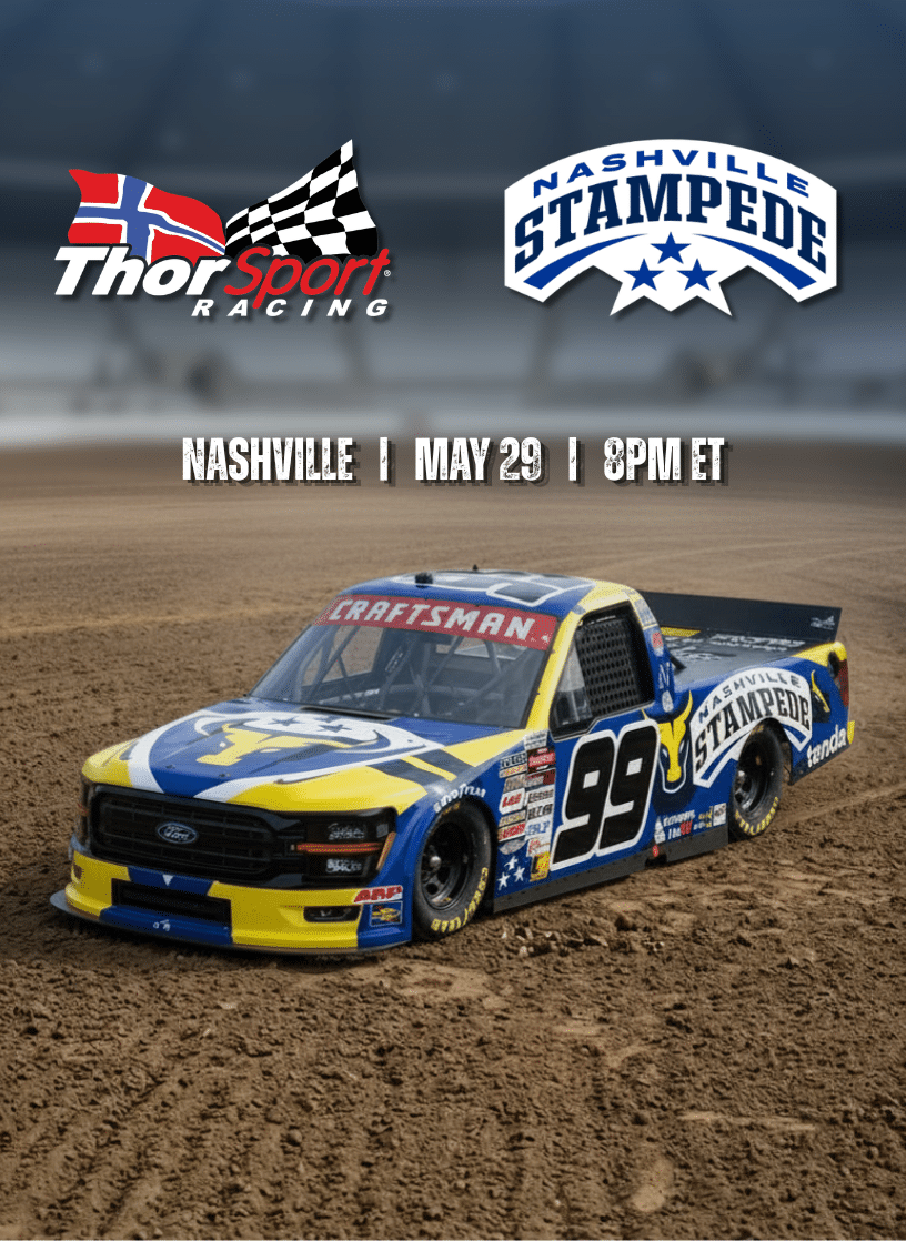 NASHVILLE STAMPEDE PARTNERS WITH THORSPORT RACING AND BEN RHODES