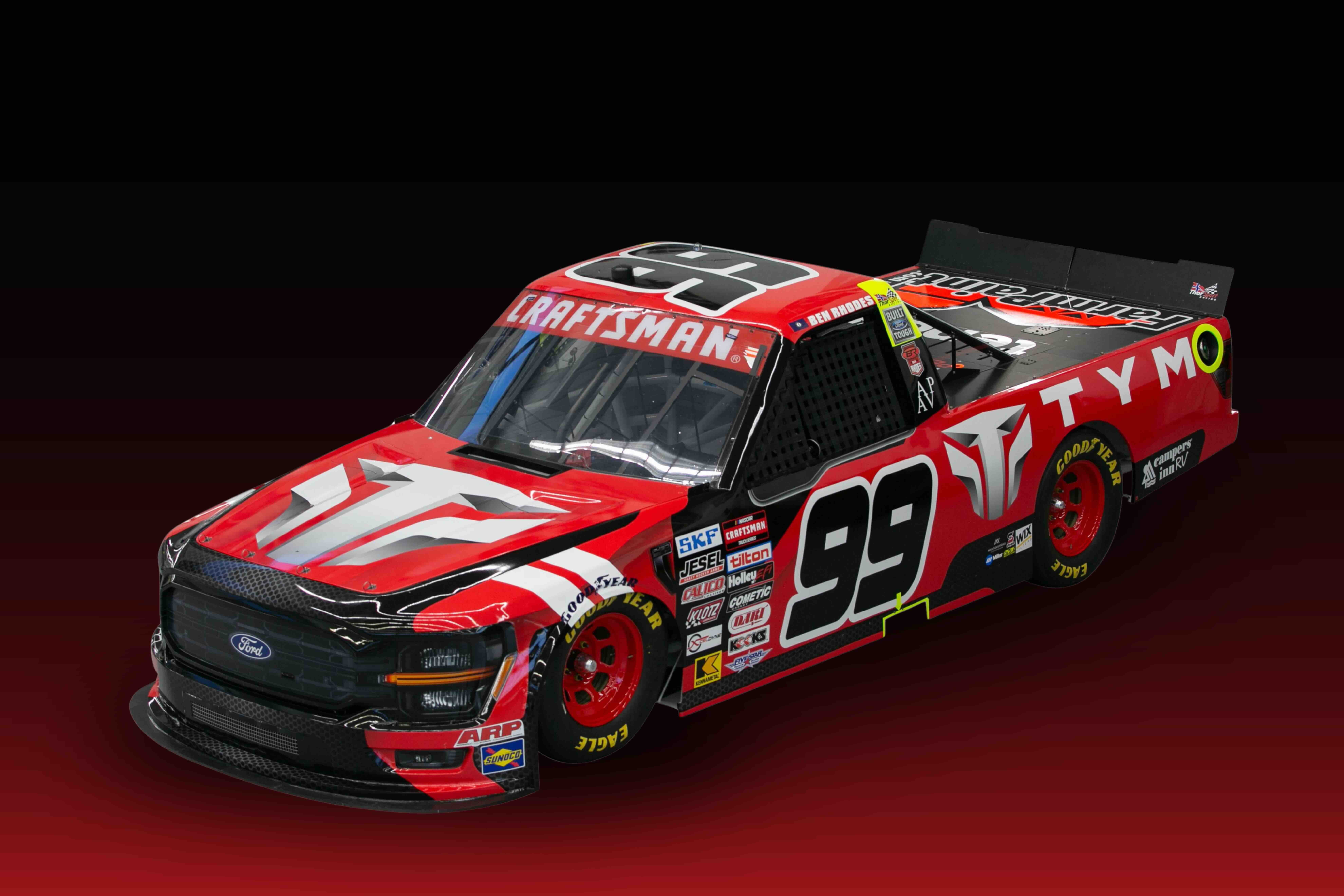 TYM NORTH AMERICA PARTNERS WITH THORSPORT RACING AND BEN RHODES IN THE NO. 99 TYM FORD F-150 AT TALLADEGA SUPERSPEEDWAY